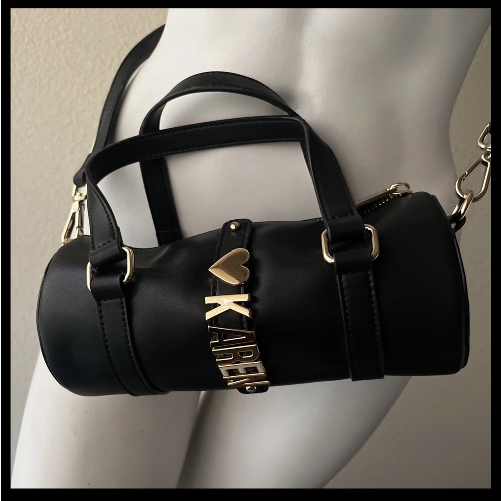 St Oddity Soft vegan leather mini barrel bag